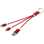 Metalni 4u1 kabel za punjenje s privjeskom za ključeve