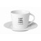 Porculanska šalica za cappuccino i tanjurićem 180 ml