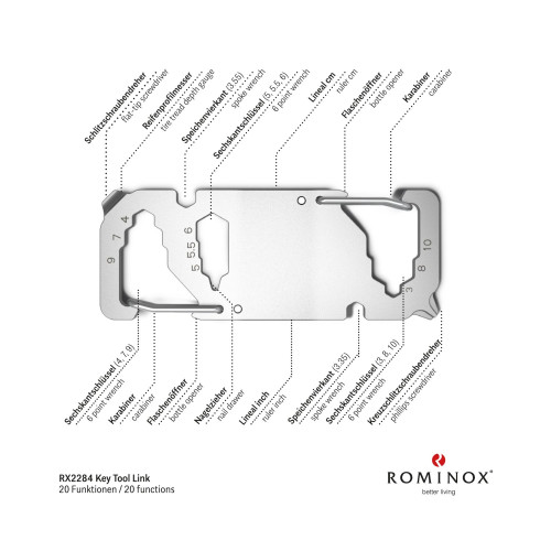 Rominox Višenamjenski alat Link, 20 funkcija
