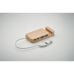 Bambusov USB koncentrator s 4 priključka 