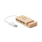 Bambusov USB koncentrator s 4 priključka 